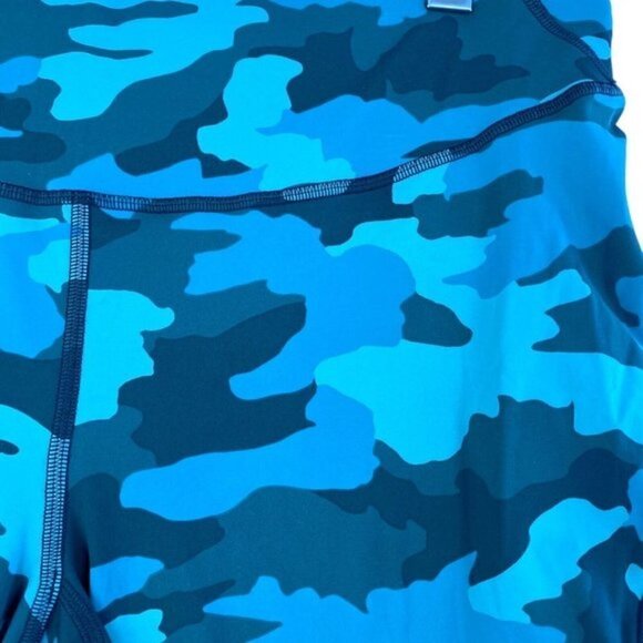 Lululemon Base Pace High-Rise Running Tight 25" Camo Tidewater Blue Teal US 14 - Picture 4 of 9